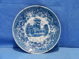 art nr: 788 antiek Delfts Blauw schaal van Old England