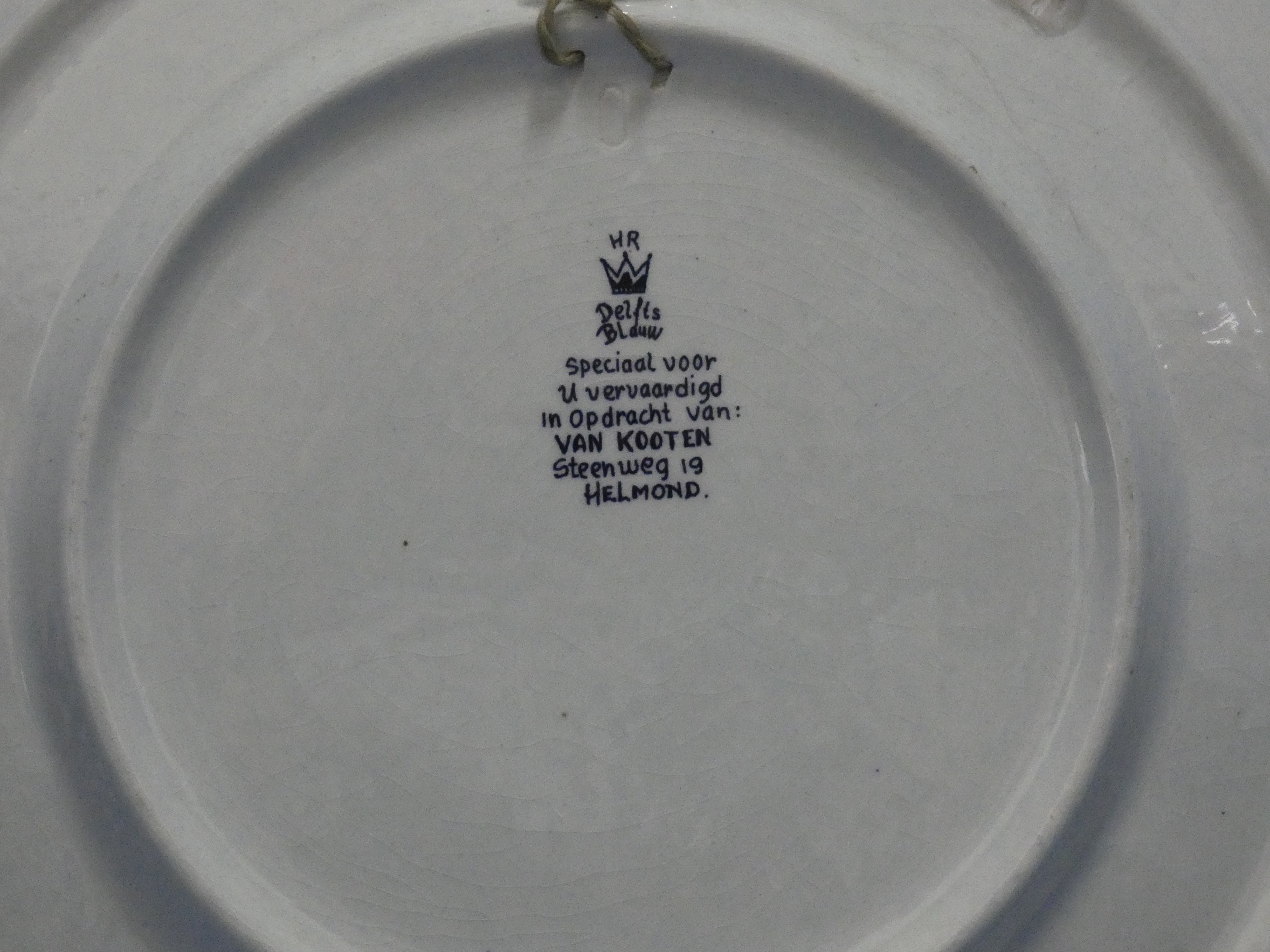 art nr: 1273 vintage Delft Blauwe schotel