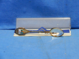 art nr: 797 vintage verzilverde bollenvelden lepel in originele verpakking