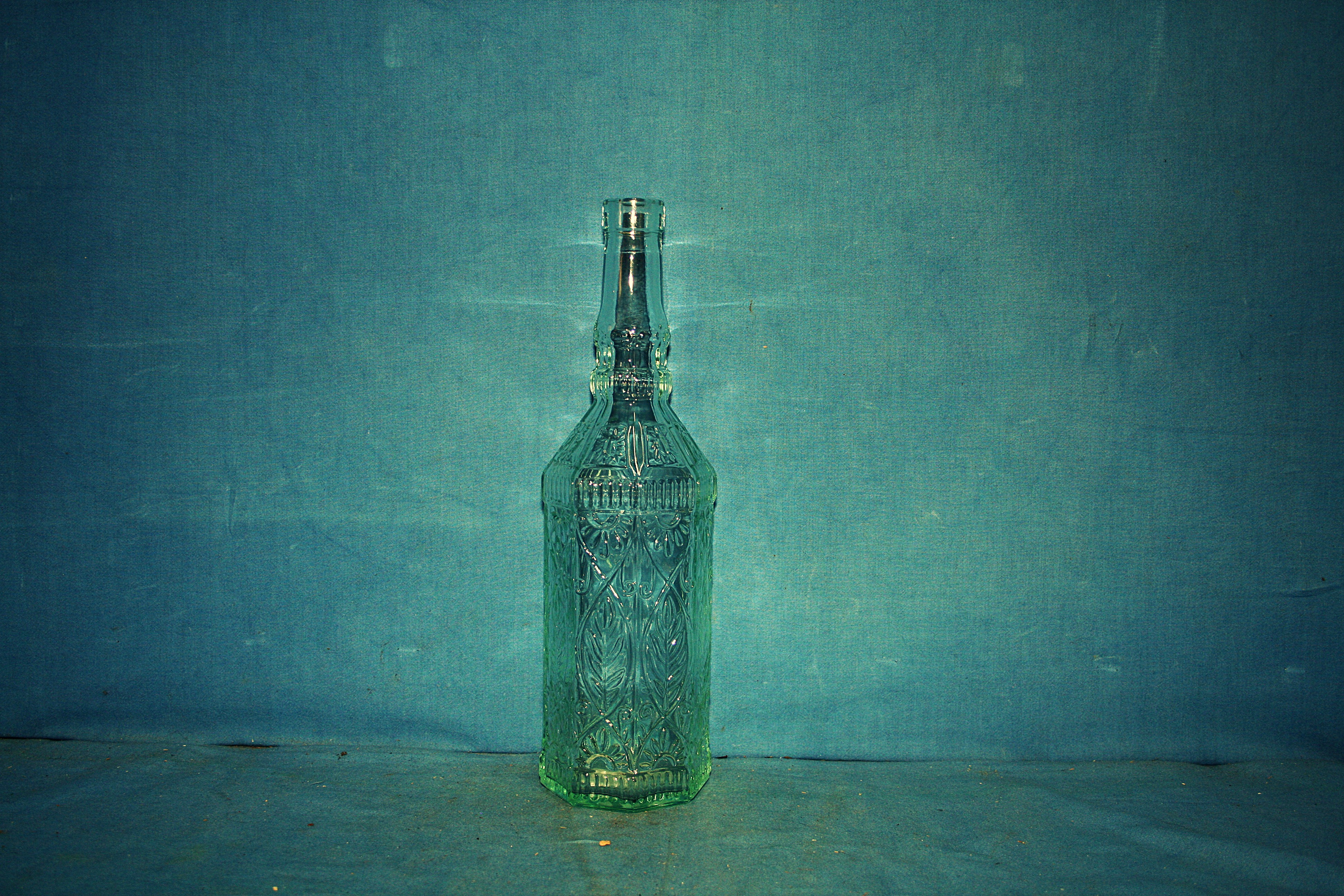 art nr: 377 vintage glazen design fles