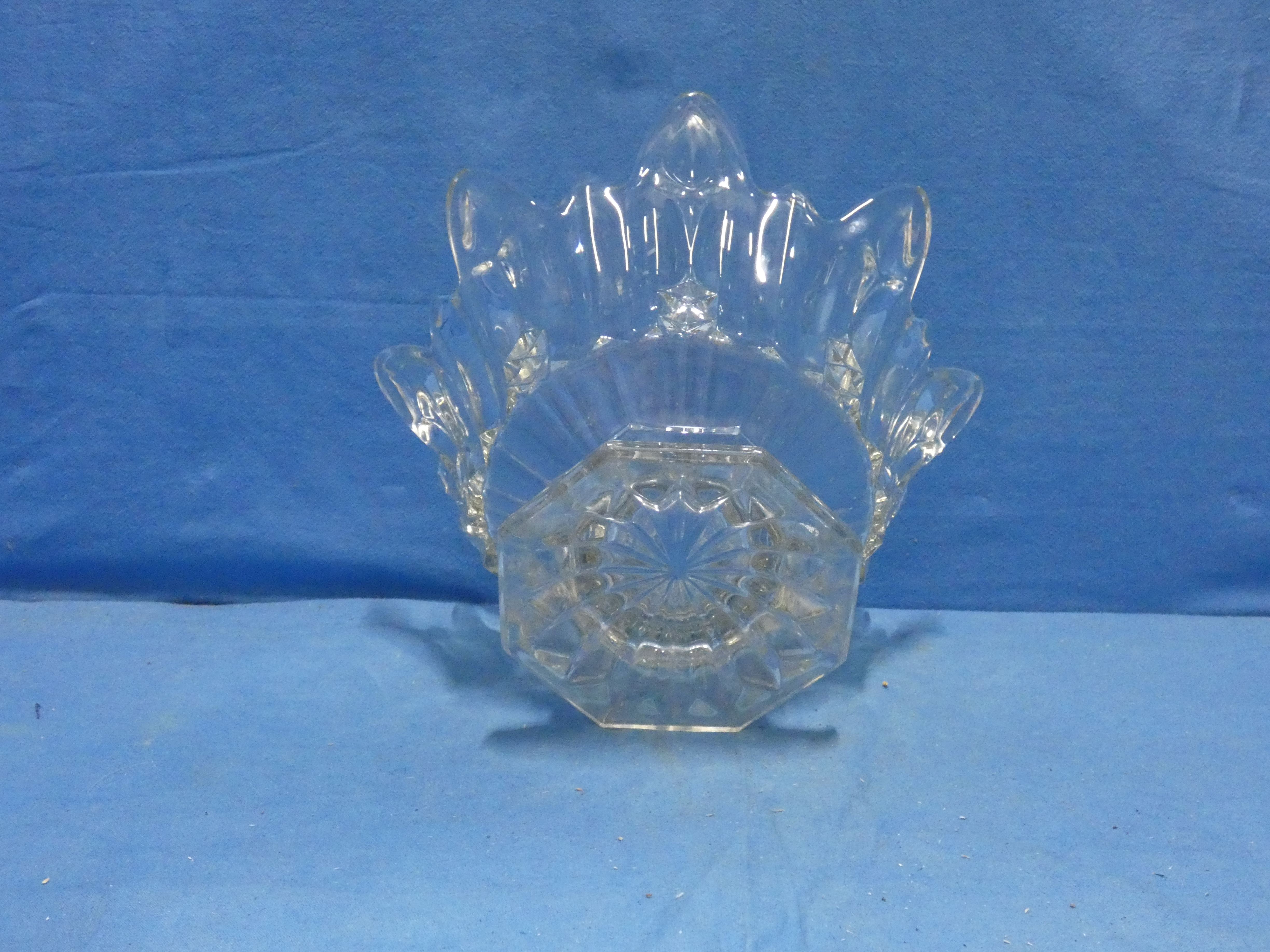 art nr: 1243 vintage glazen fruitschaal