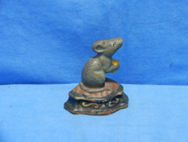 art nr: 822 vintage gietijzeren muis deurstopper