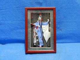 art nr: 723 vintage 3D Chinese beroemde vrouw uit de Yang Family