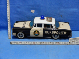 art nr: 741 vintage blikken rijkspolitie wagen 1950