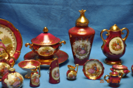 art nr: 273 vintage Imoges keramieke D'art France set