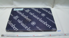 art nr: 335 vintage set met kristallen schaaltjes van Val Saint Lambert
