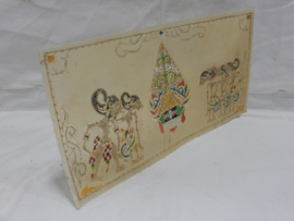 art nr: 974 antieke Egyptische onderlegger van varkensblaas