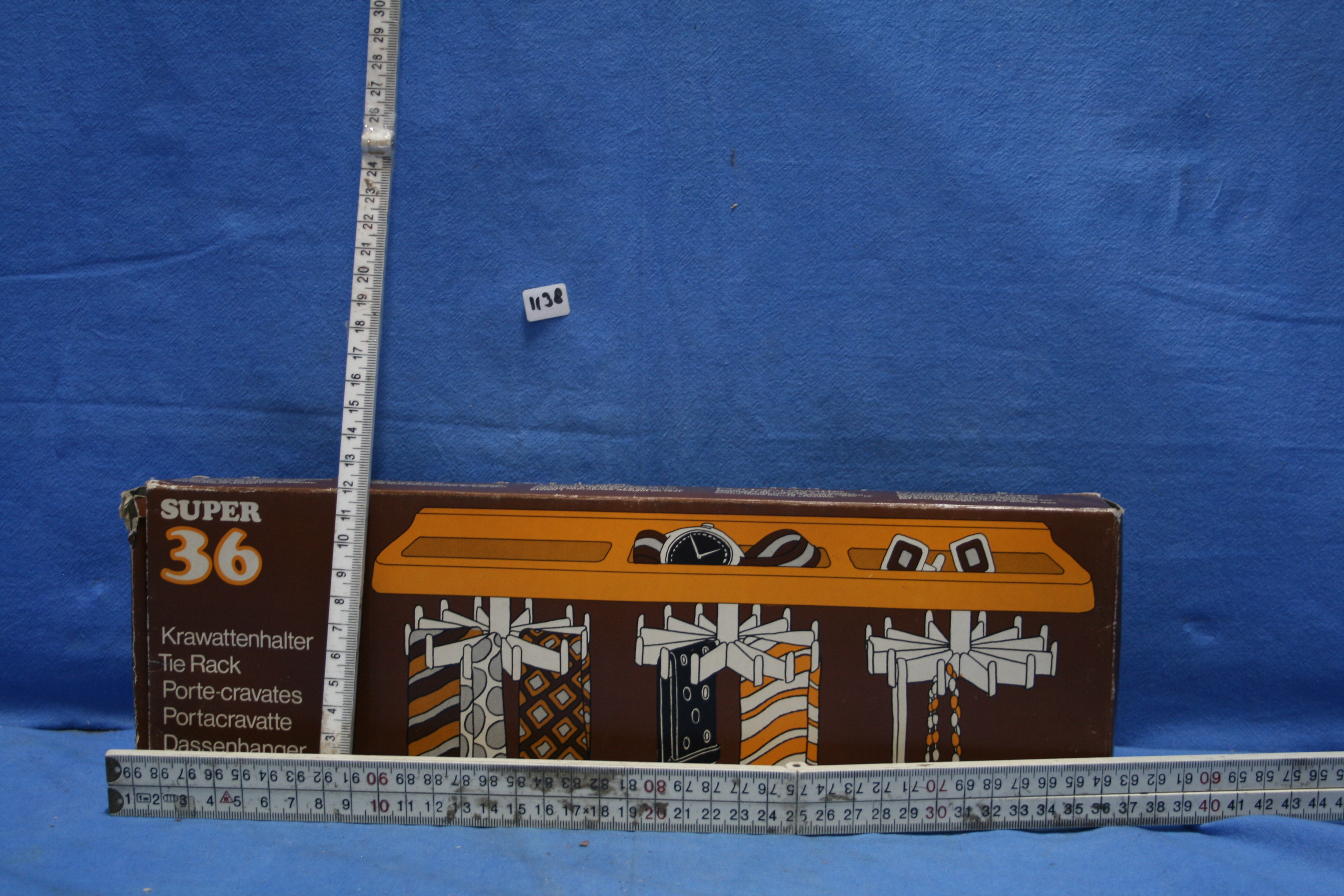 art nr: 1138 vintage stropdas sorteer hanger voor aan de muur