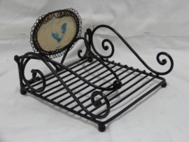 art nr: 1017 vintage servethouder van metaal