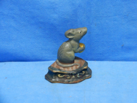 art nr: 822 vintage gietijzeren muis deurstopper