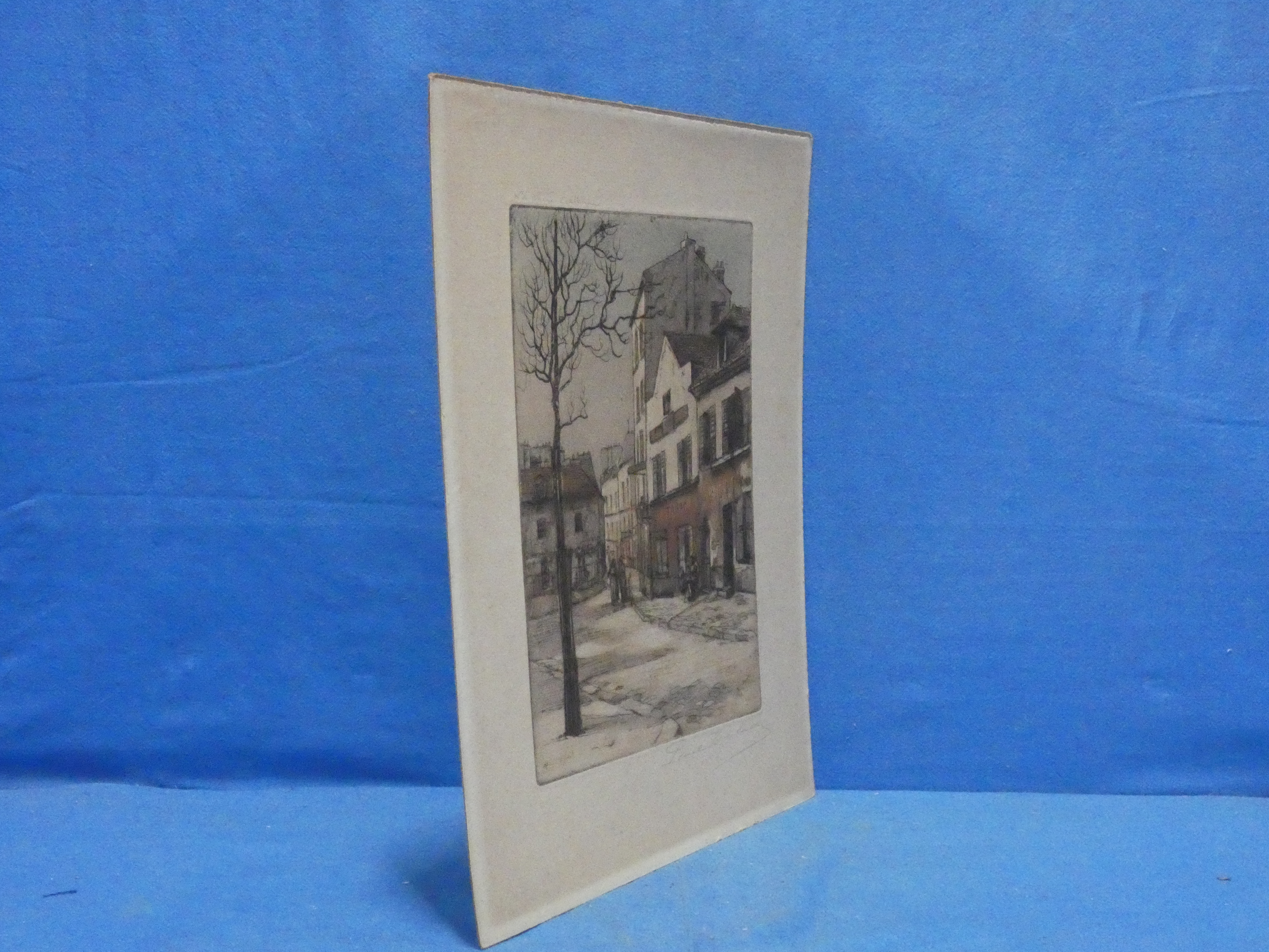 art nr: 425 vintage waterverf schilderij Pauline Z