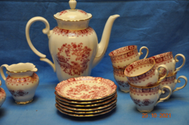 art nr: 248 vintage thee set van Theresiared Porselein