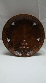 art nr: 402 vintage houten muziek schaal