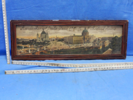 art nr: 620 antieke panorama schilderij van Berlin uit Duitsland 1915-1916