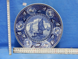 art nr: 773 vintage Delfts Blauwe schaal uit Maastricht