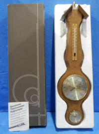 art nr: 552 vintage barometer met temperatuurmeter en hygrometer