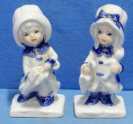 art nr: 1089 vintage delfts blauwe beeldjes