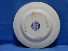 art nr: 781 antiek Delfts Blauwe schaal Independence Hall