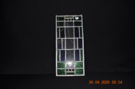 art nr: 700 vintage glas in lood raam opgebouwd in Mondriaan blokken