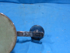 art nr: 1487 antieke verzilverde kaarsen kandelaar