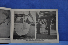 art nr: 874 vintage boek over Koningin Wilhelmina, Nederland Jubelt