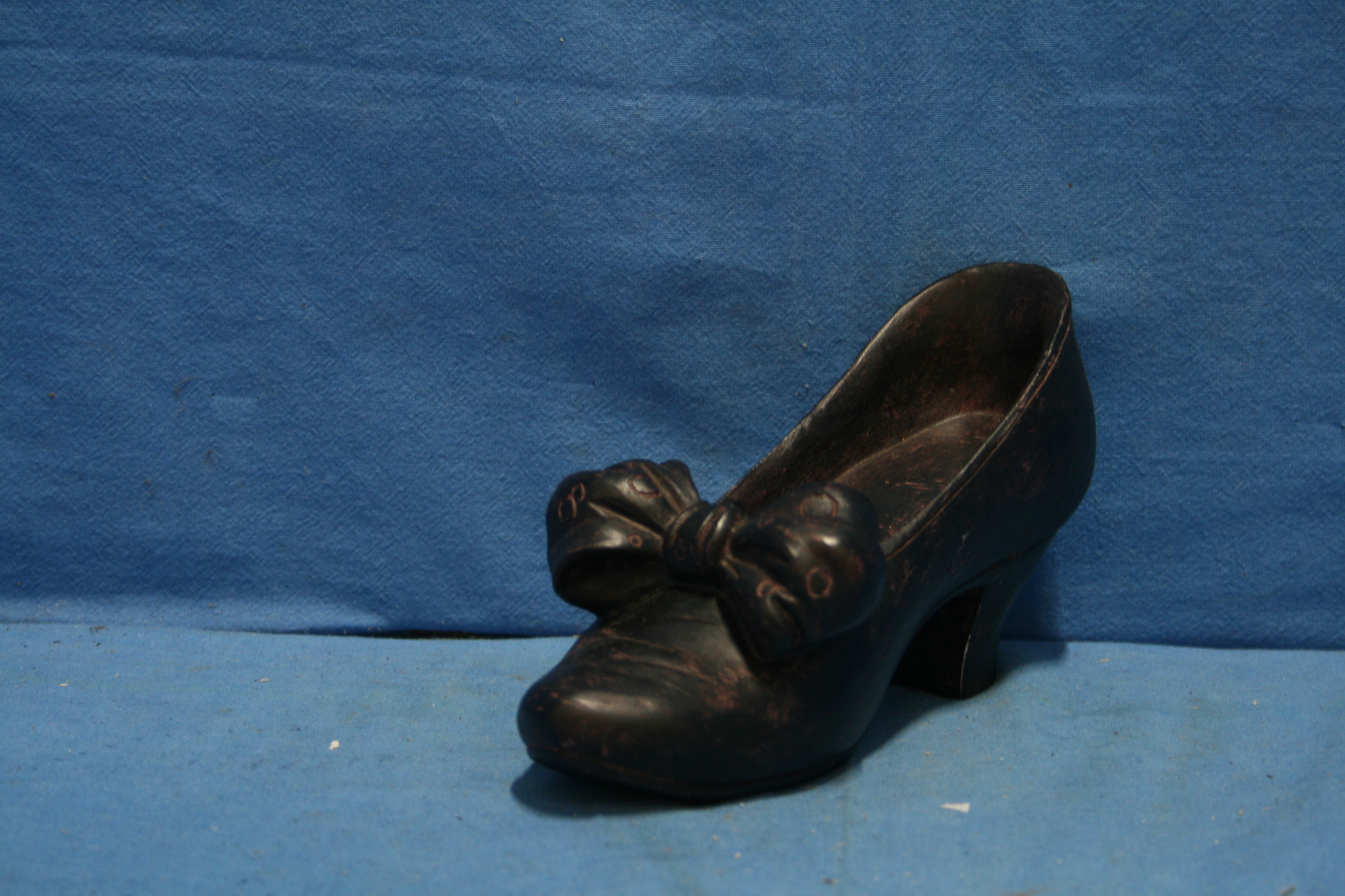 art nr: 1163 vintage houten sier schoen voor dames