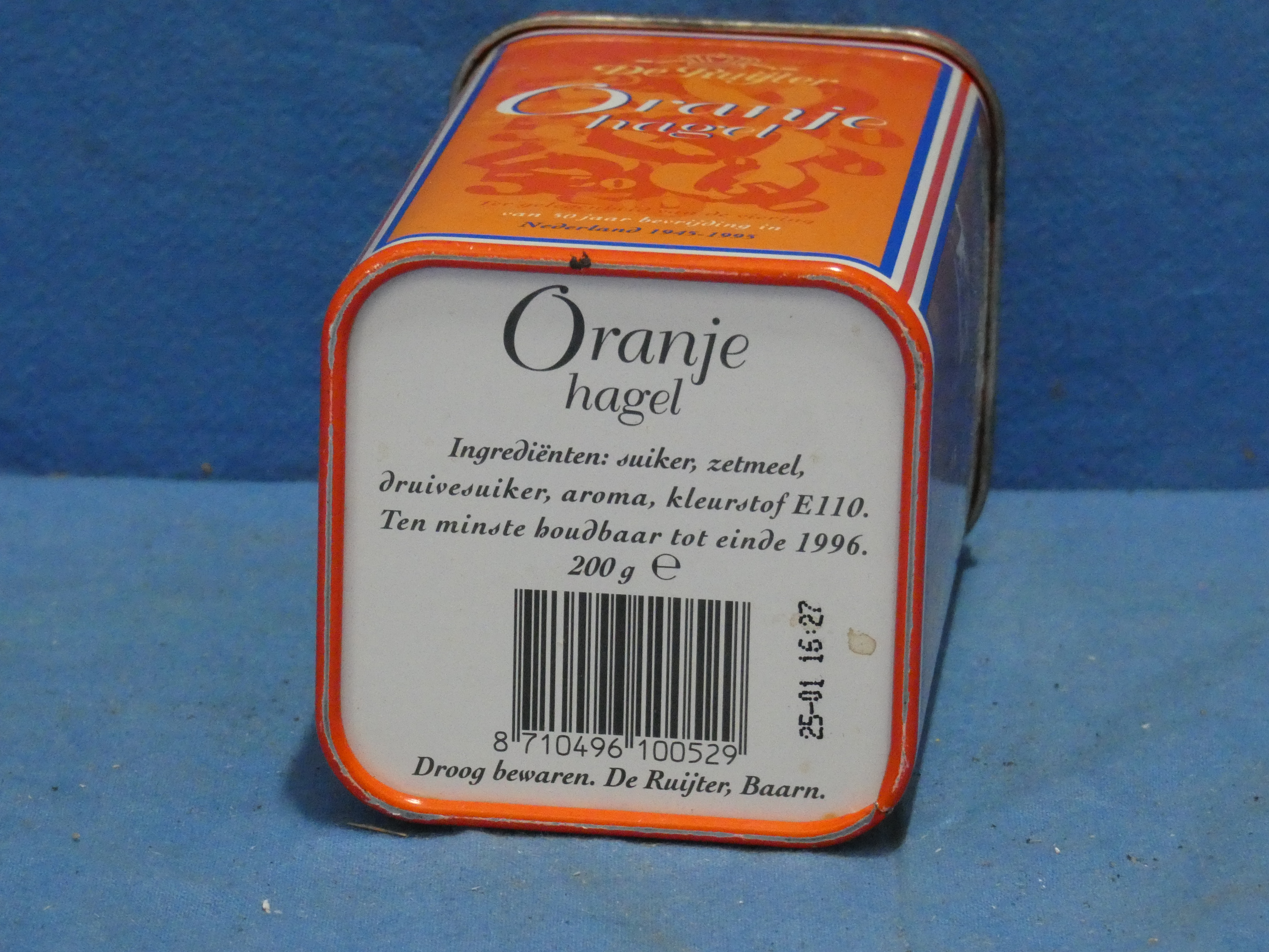 art nr: 1223 vintage blik van Oranje Hagel