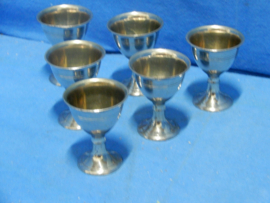 art nr: 747 vintage verzilverde eierhouders