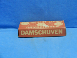 art nr: 1065 vintage doos vol met damschijven
