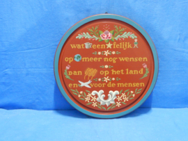 art nr: 659 vintage houten spreukenbord