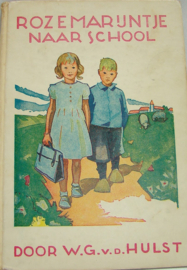 art nr: 104 vintage meisjesboek Rozenmarijntje naar school