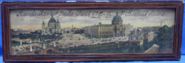 art nr: 620 antieke panorama schilderij van Berlin uit Duitsland 1915-1916