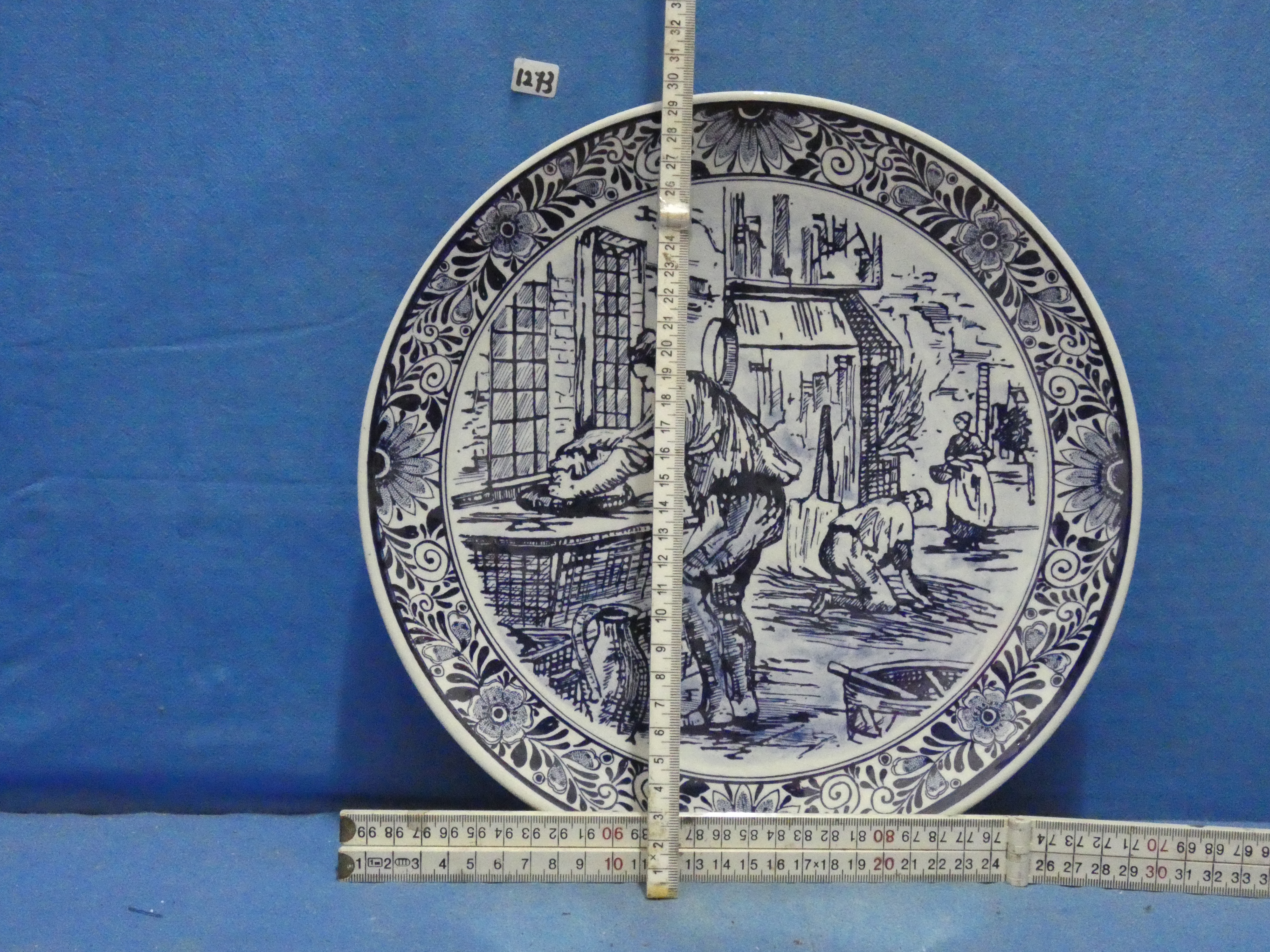 art nr: 1273 vintage Delft Blauwe schotel