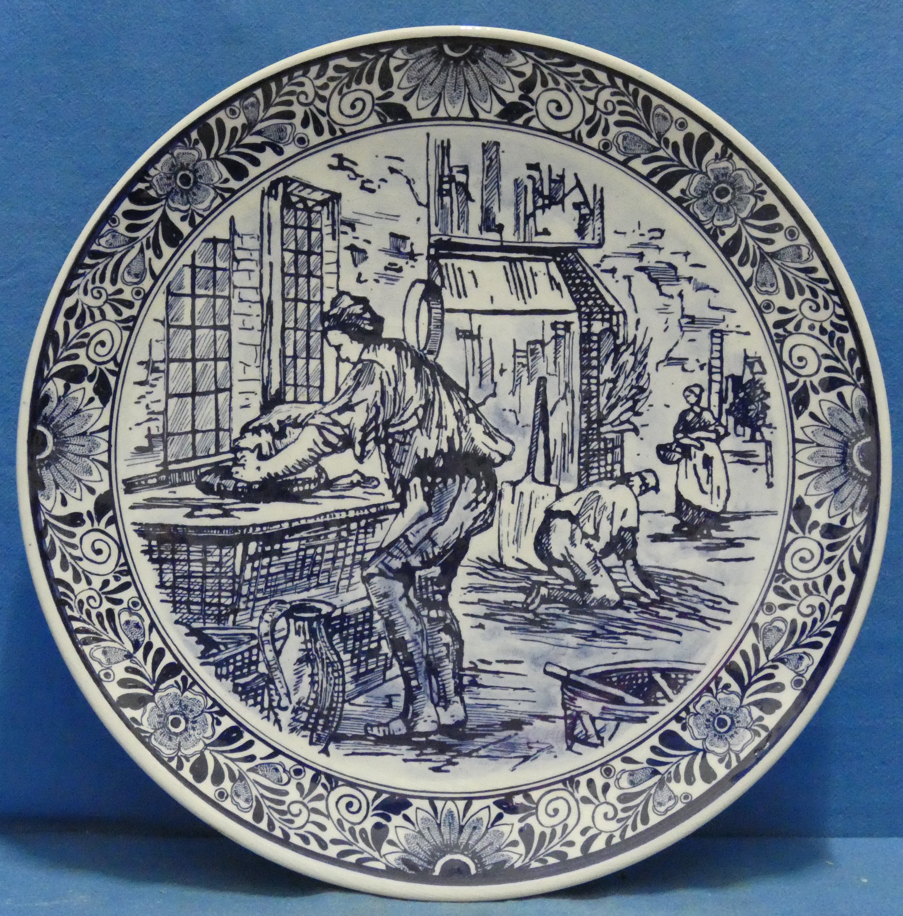 art nr: 1273 vintage Delft Blauwe schotel