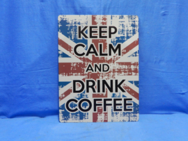 art nr: 698 vintage design bordje van ceep calm drink coffee