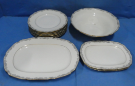 art nr: 1297 antieke eetservies van Honenberg uit Duitsland