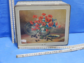 art nr: 628 vintage Lonka blikken koektrommel
