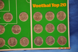 art nr: 253 vintage interlands gedenkmunten van voetbalspelers  jaren 70