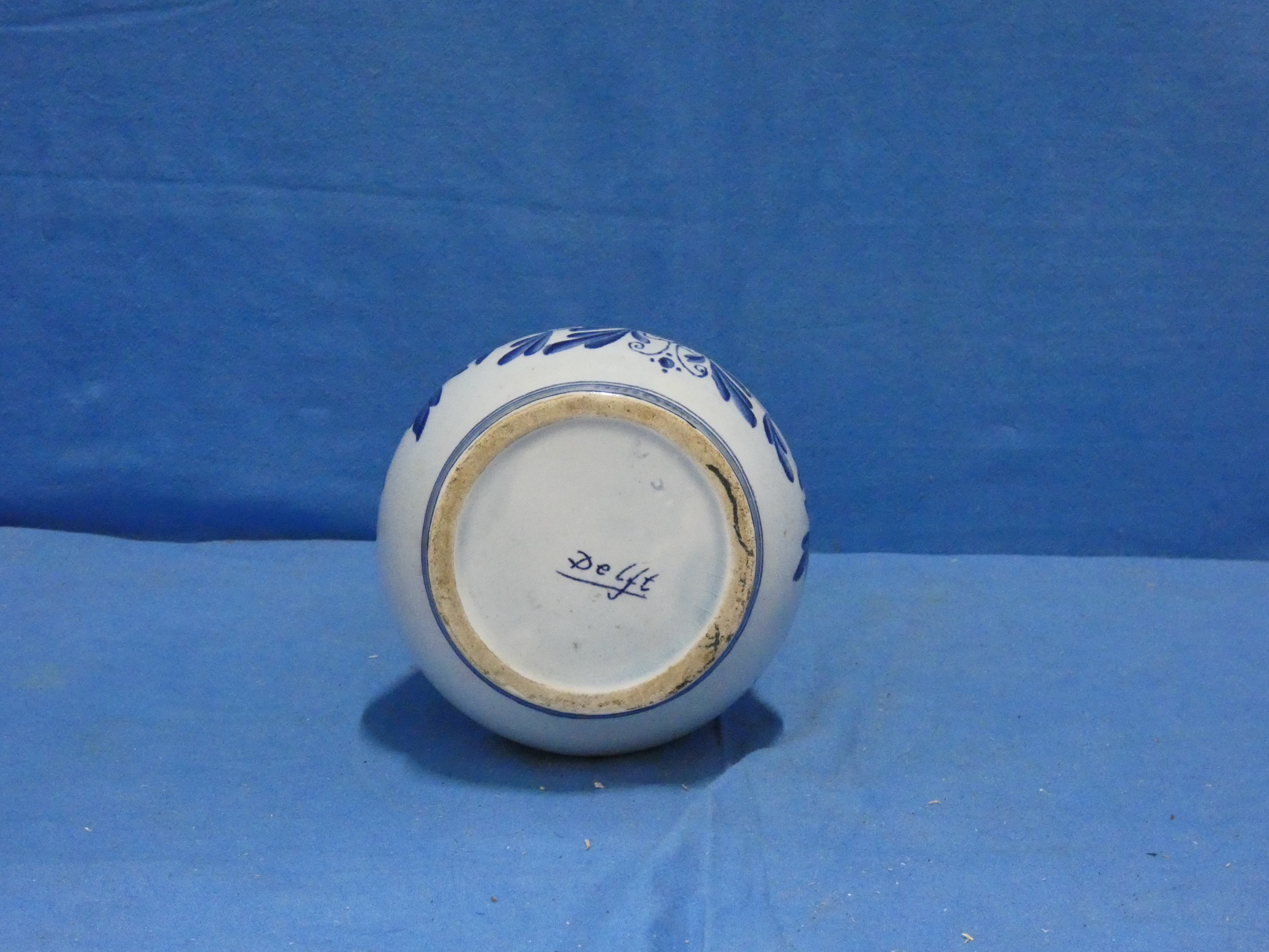 art nr: 1217 antieke Delft Blauwe vaas