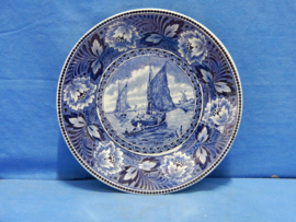 art nr: 773 vintage Delfts Blauwe schaal uit Maastricht