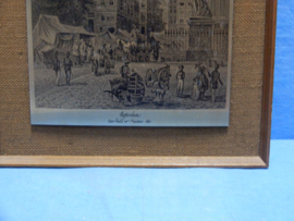 art nr: 627 vintage koper ets van Rotterdam uit 1864