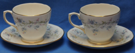art nr: 192 vintage set porseleinen kop en schotels