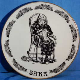 art nr: 503 vintage Sara spreuken bord