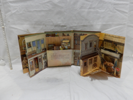 art nr: 952 vintage pop-up panorama boek, A Western Town