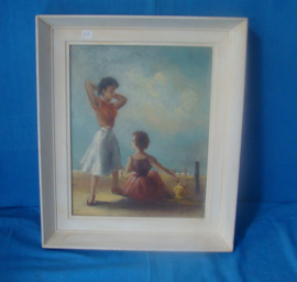 art nr: 58 vintage schilderij uit jaren 60