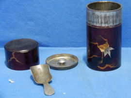 art nr: 1039 vintage babyflesvoeding koper bewaarkoker
