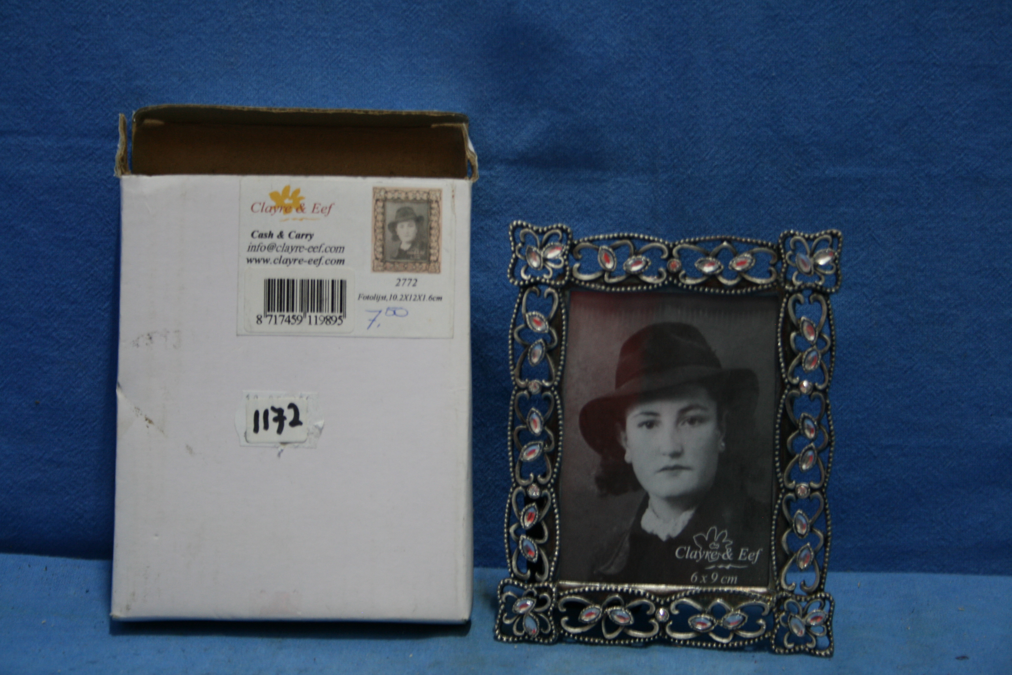 art nr: 1172 vintage verzilverd fotolijstje