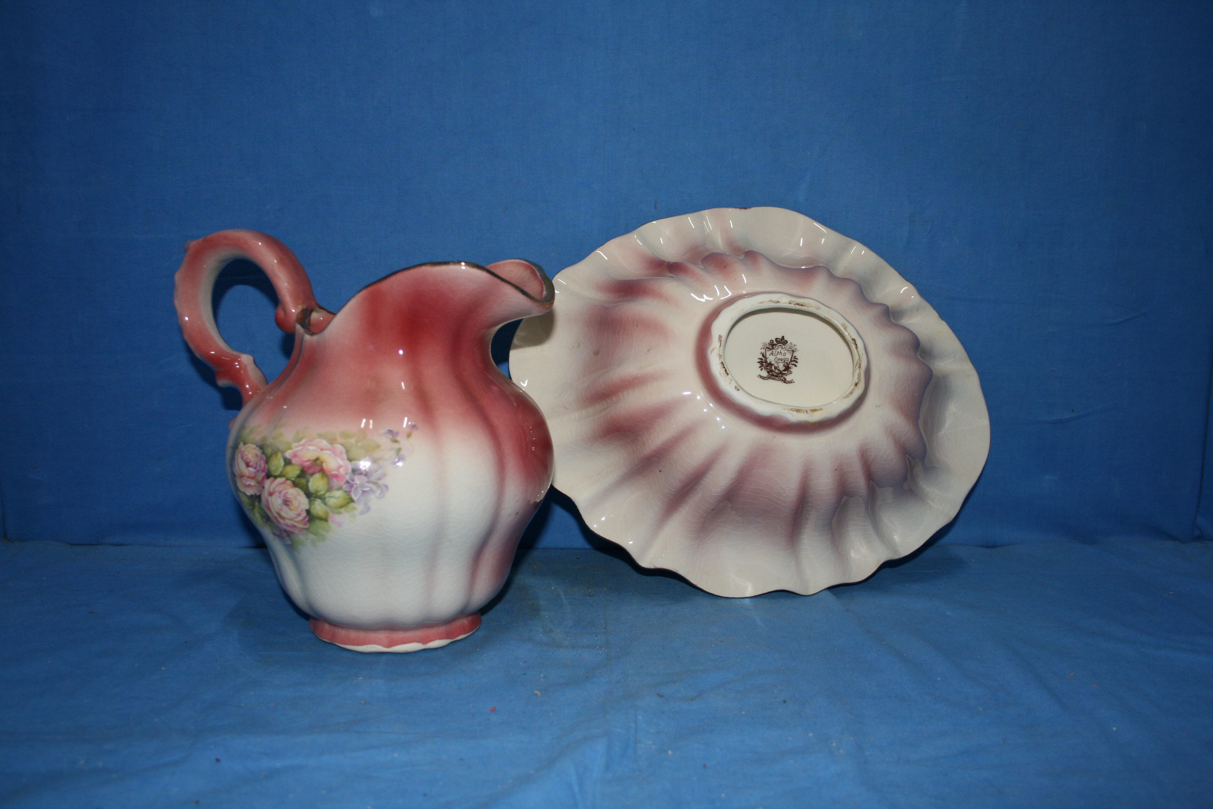 art nr: 1115 vintage waskom van Alpha Omega Staffordshire England