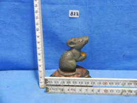 art nr: 822 vintage gietijzeren muis deurstopper