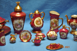 art nr: 273 vintage Imoges keramieke D'art France set